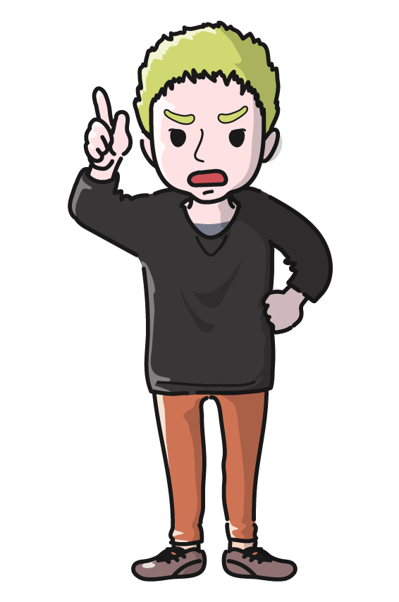 外国人男性(怒る)