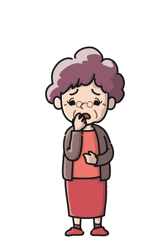 おばあさん(困る)