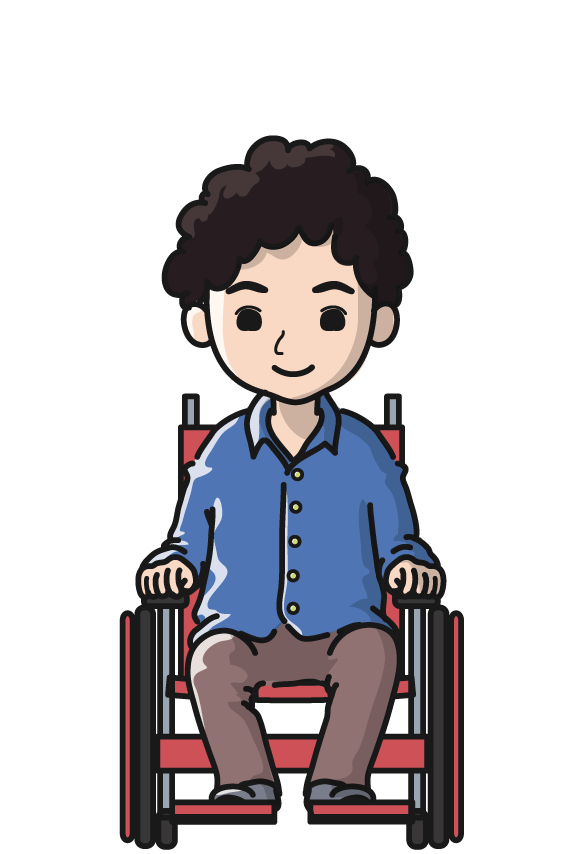 車椅子男性(ノーマル)
