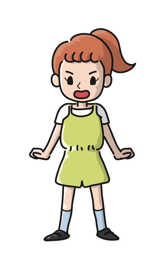お姉さん(怒る)